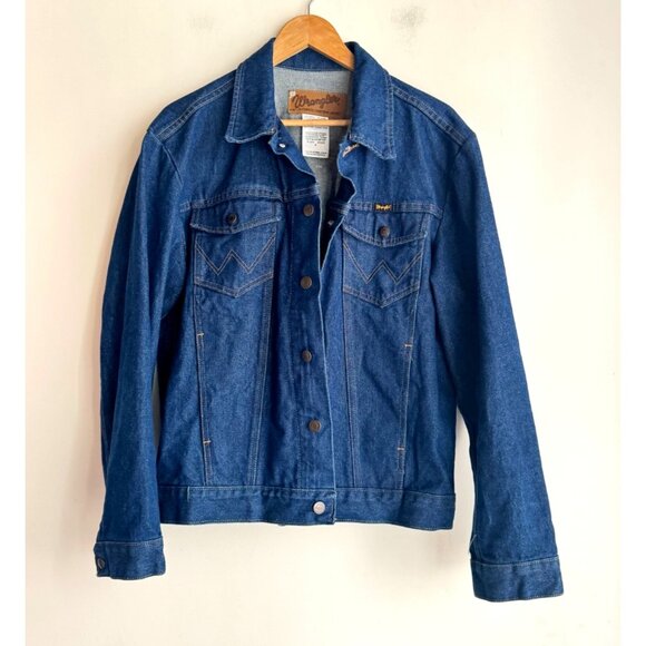 Wrangler Vintage True Blue Western Denim Jacket Men's M - Picture 1 of 5